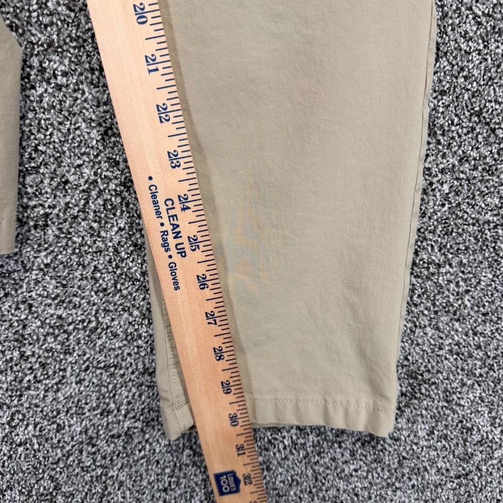 J Crew 484 Slim Tech Pants Mens 30/30 Beige Cotton Performance Stretch Chino